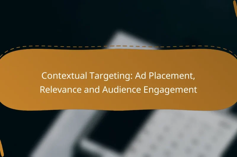 Contextual Targeting: Ad Placement, Relevance and Audience Engagement