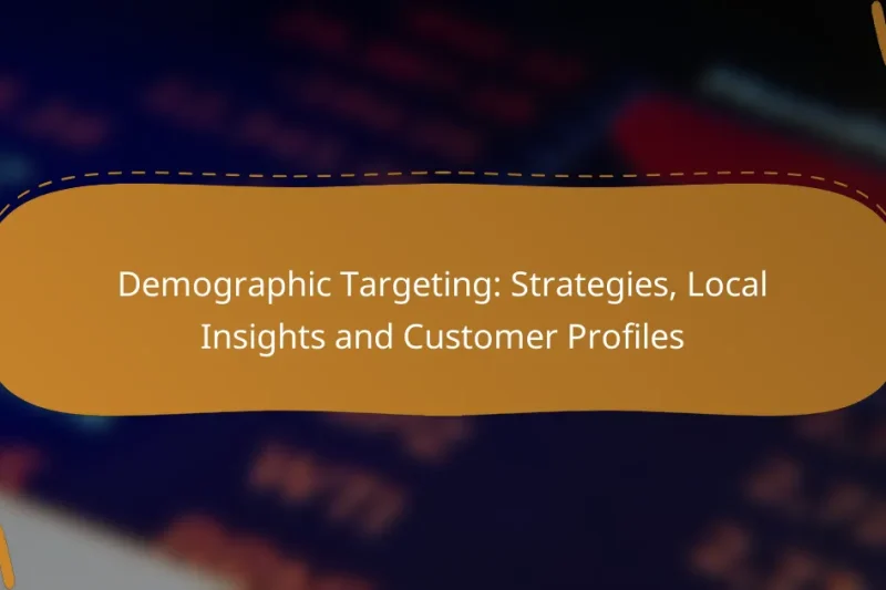 Demographic Targeting: Strategies, Local Insights and Customer Profiles