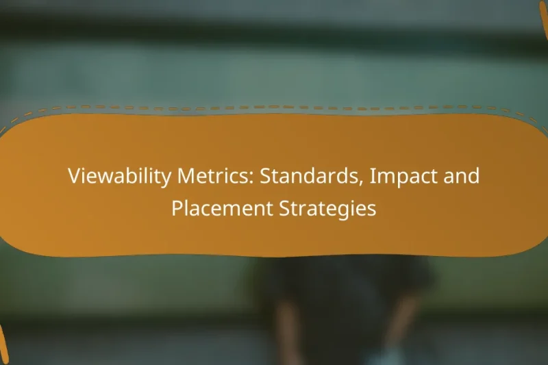 Viewability Metrics: Standards, Impact and Placement Strategies