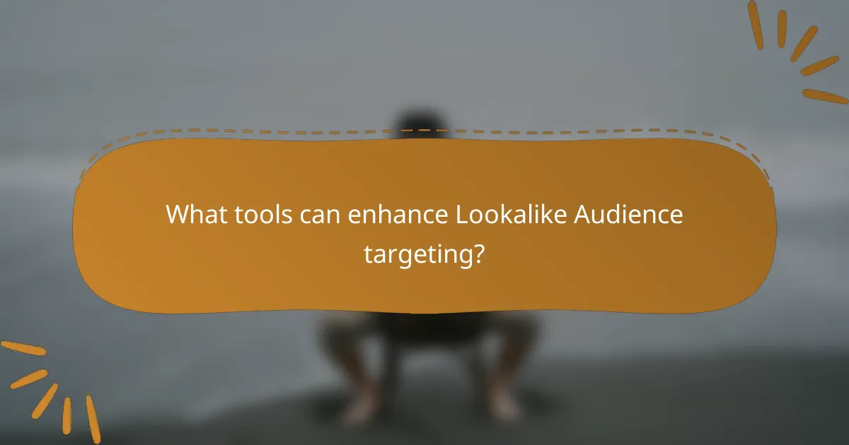 What tools can enhance Lookalike Audience targeting?